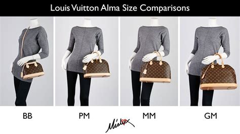 lv bb size|louis vuitton size chart mm.